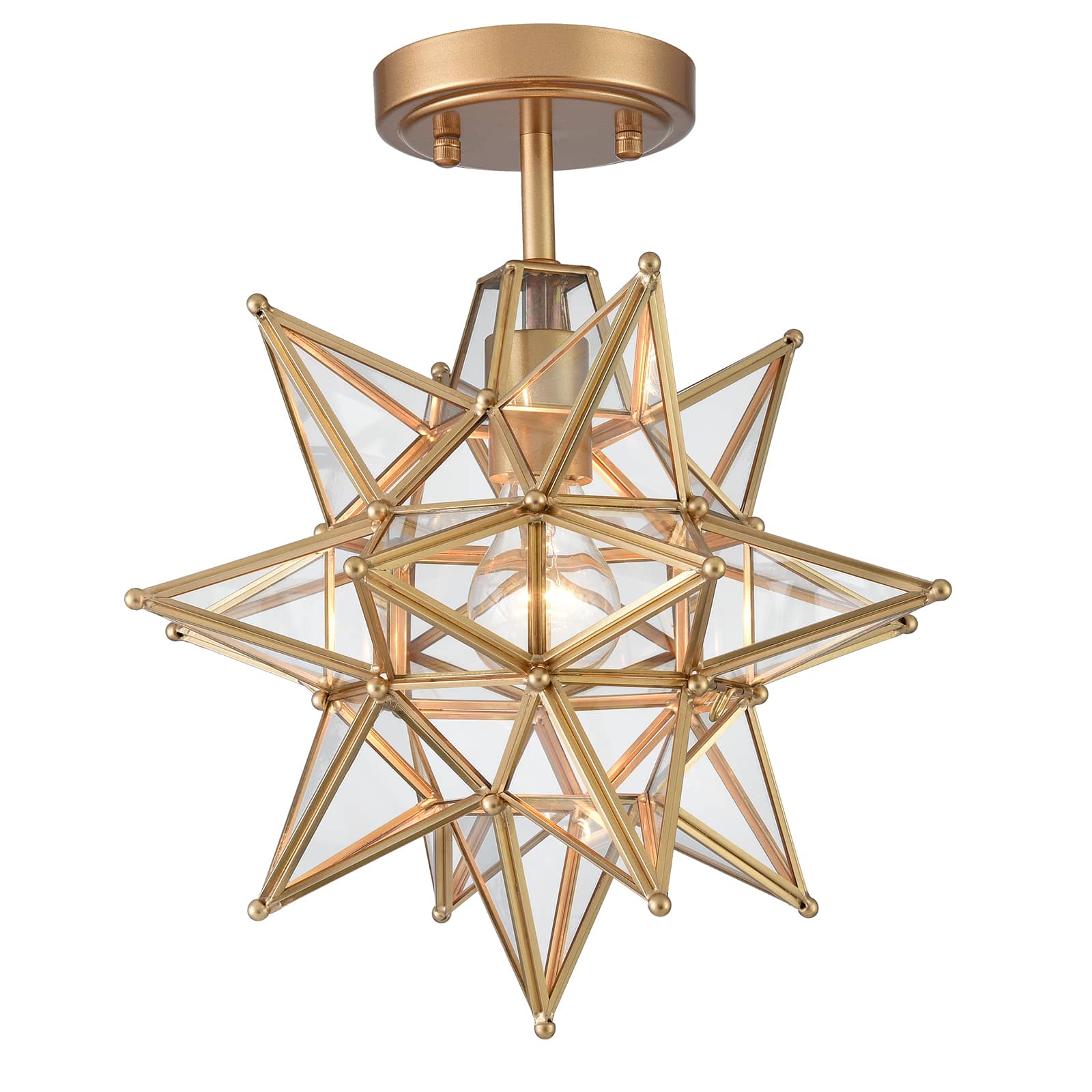 Gold Star Ceiling Light Modern Brass Flush Mount Lights (Copy)