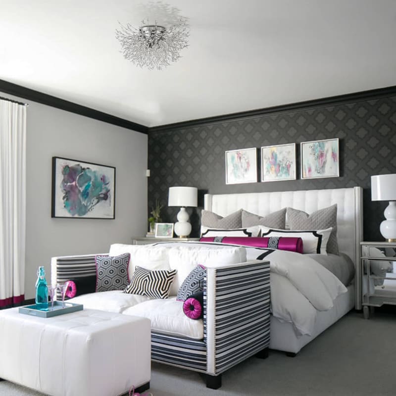 6 Wow-worthy Crystal Ceiling Light Ideas That Give a Surprising Twist to Your Bedroom