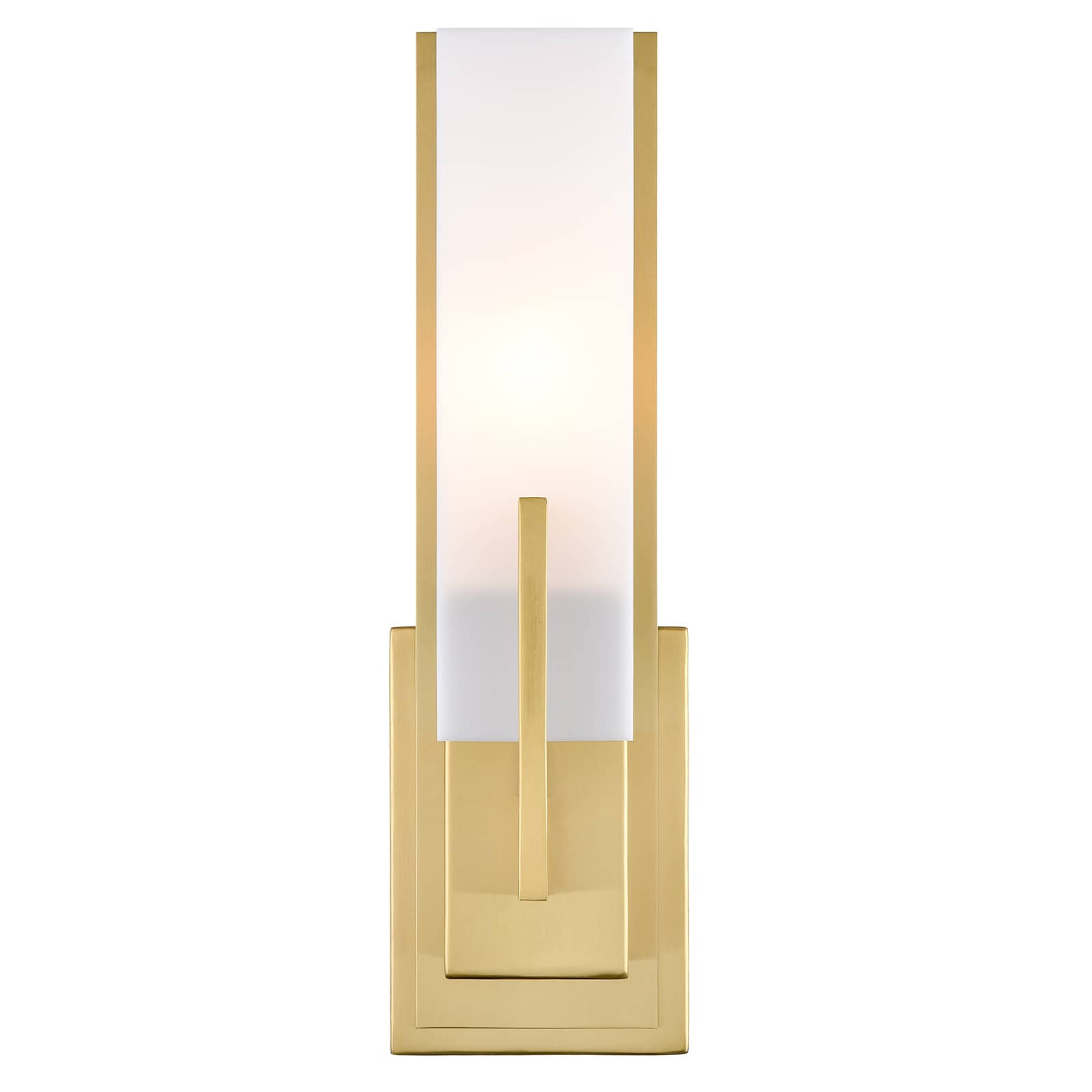 Modern Gold Wall Sconce with Acrylic Shade Dimmable