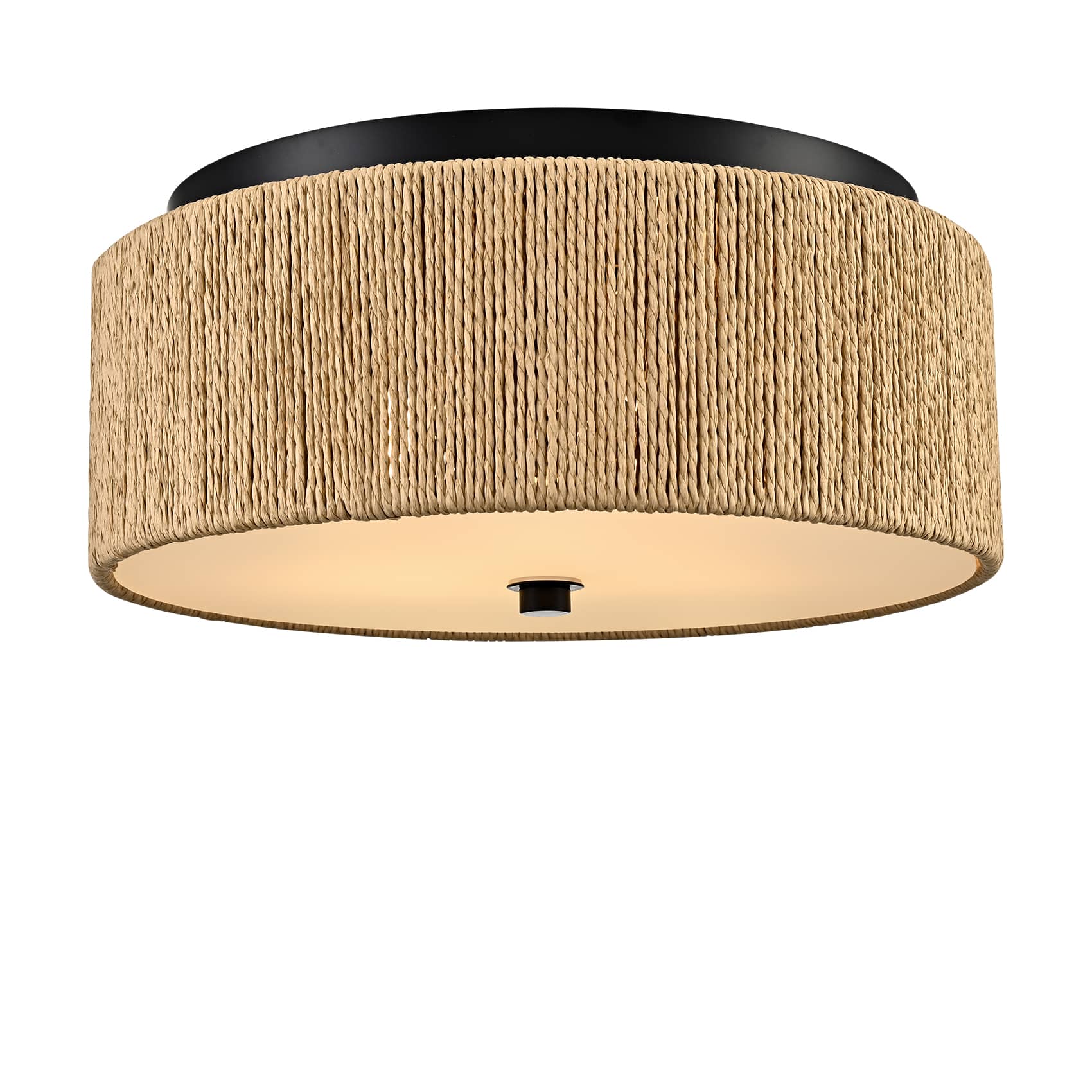 Wovening Ceiling Light 3-Light Bohemian Flush Mount Ceiling Light
