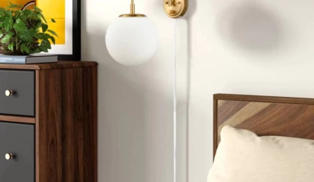 Boast Elegant Geometry in Your Bedroom with Claxy’s Globe Wall Sconces