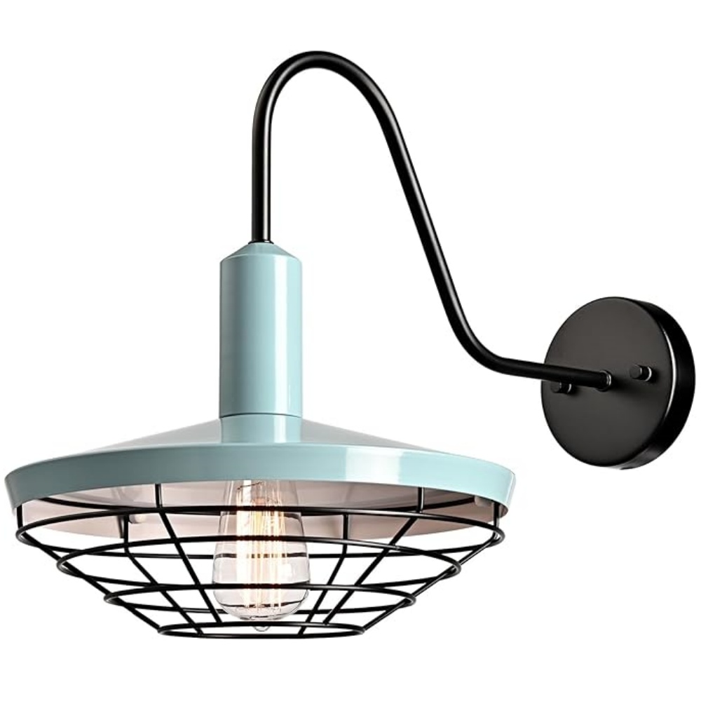 Gooseneck Bedroom Wall Sconce Modern 1-Light Wall Mount Light Fixtures