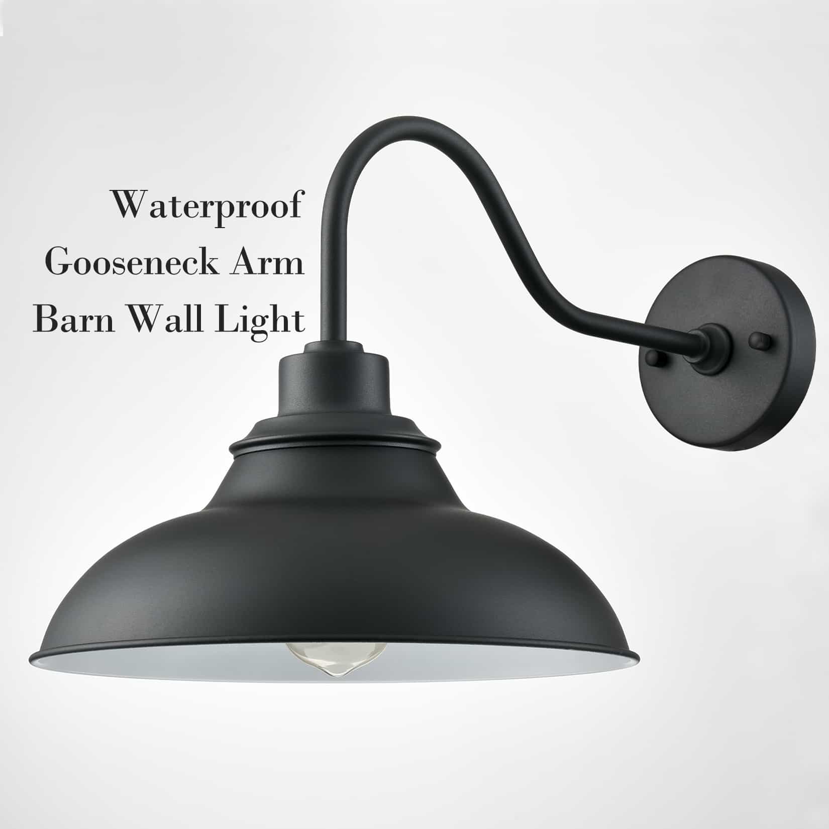 Farmhouse Black Wall Sconce Indoor/Outdoor Barn Lights for House