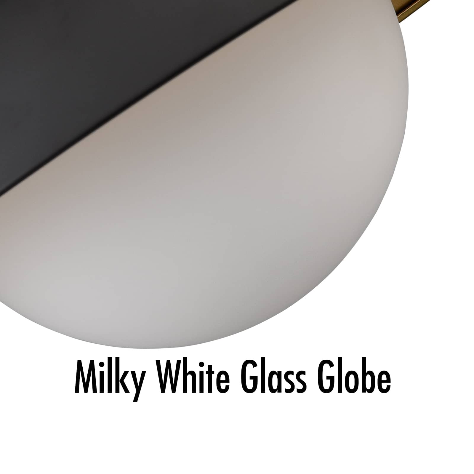 Industrial Matte Black Flush Mount Ceiling Light with Glass Globe