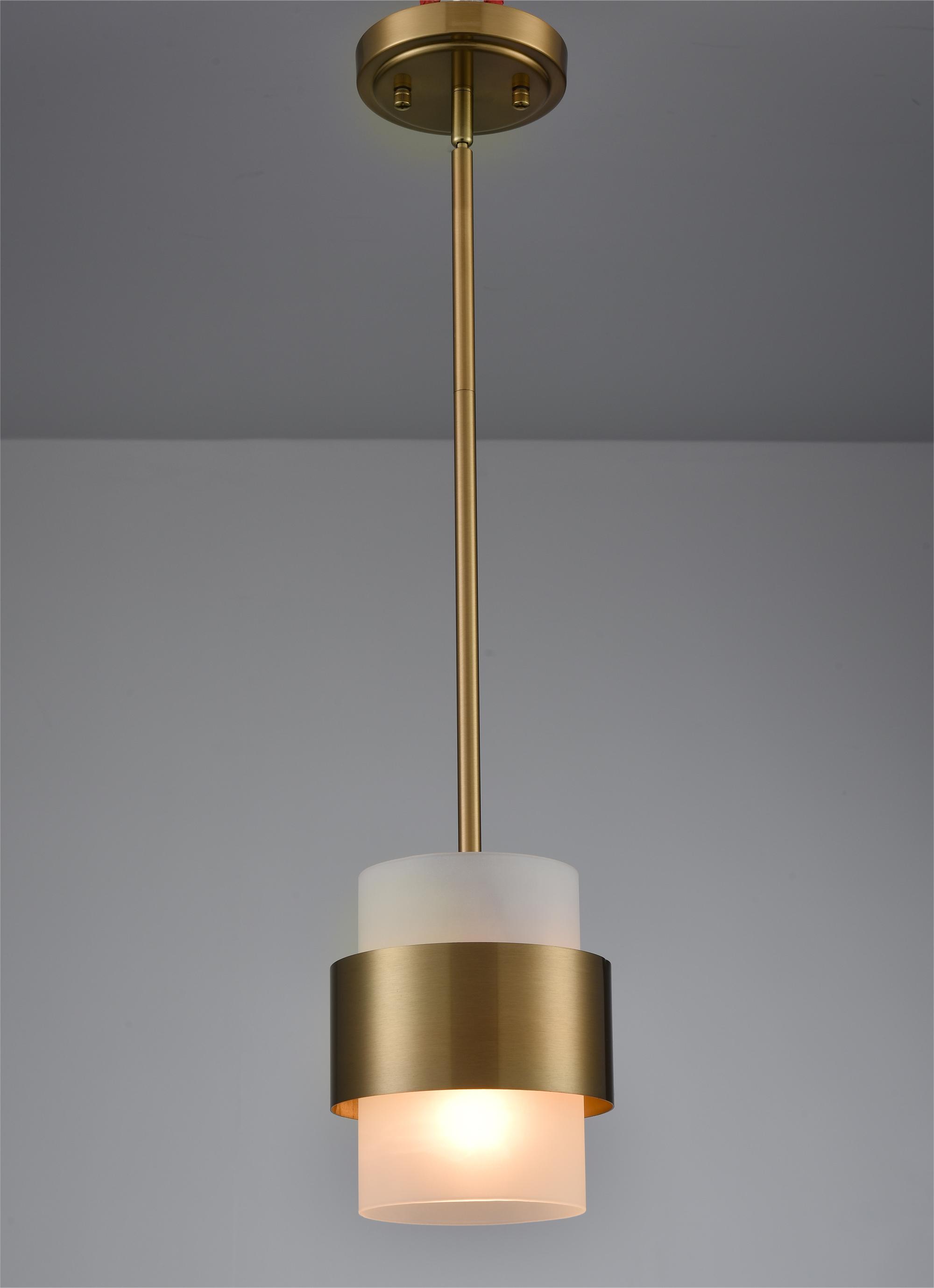 Modern Adjustable Pendant Light Fixtures Over Kitchen Island Lighting Ceiling Hanging Metal Industrial Mini Cylinder Pendant Lighting Frosted Glass Shade