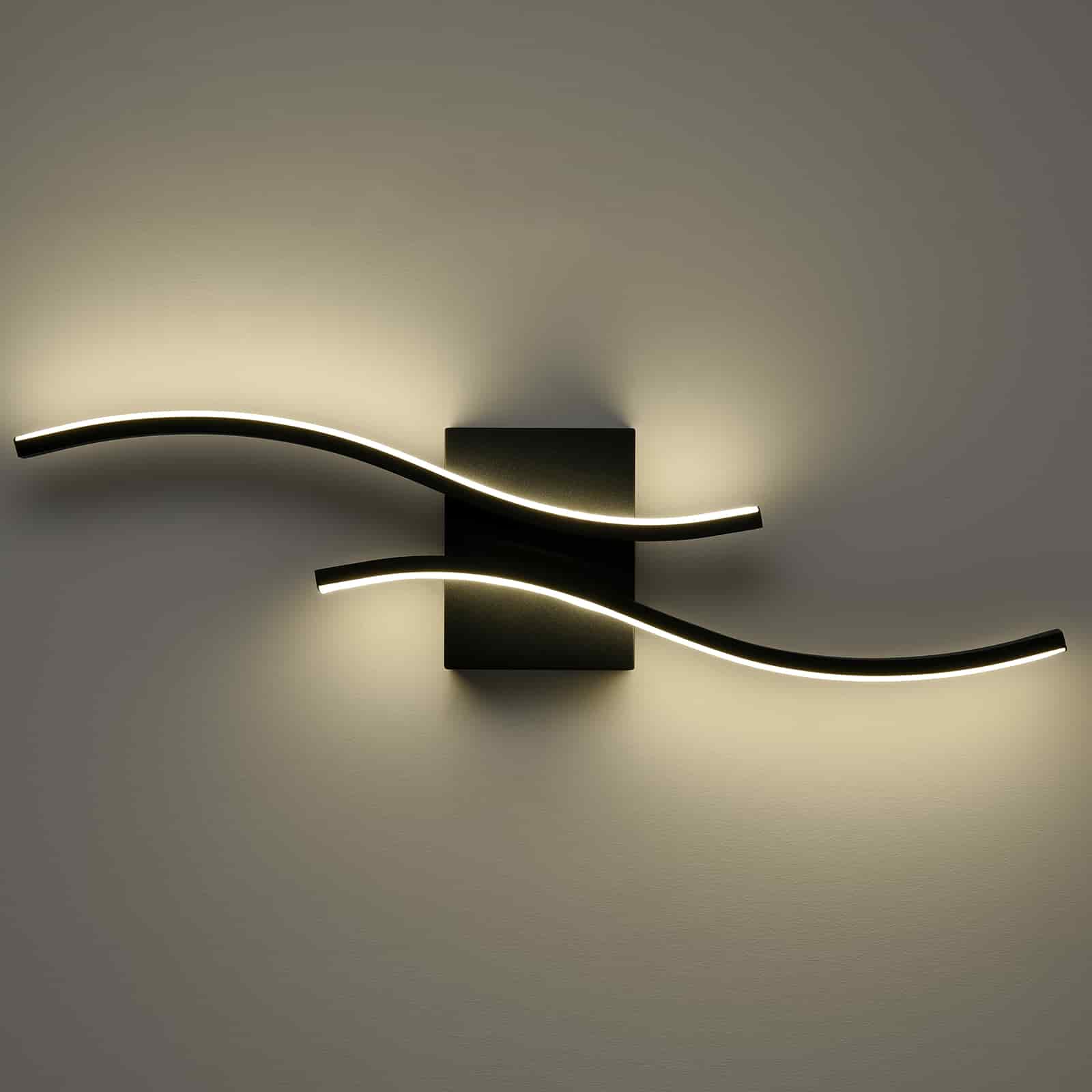 Modern Led Sconce Wall Lighting Indoor 24" Minimalist Industrial Black Wall Sconce