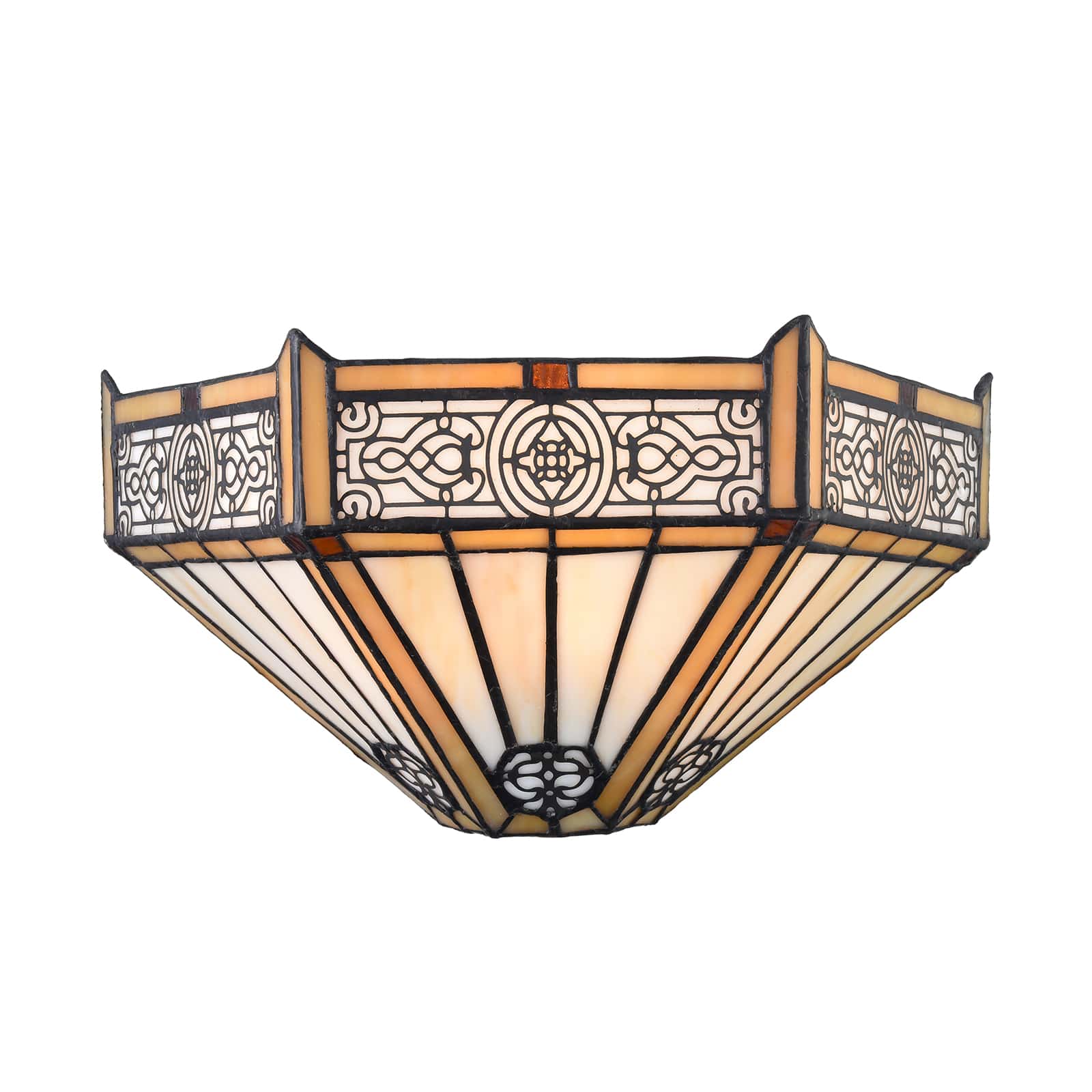 Tiffany Wall Light 12 wide Stained Glass Sconce 