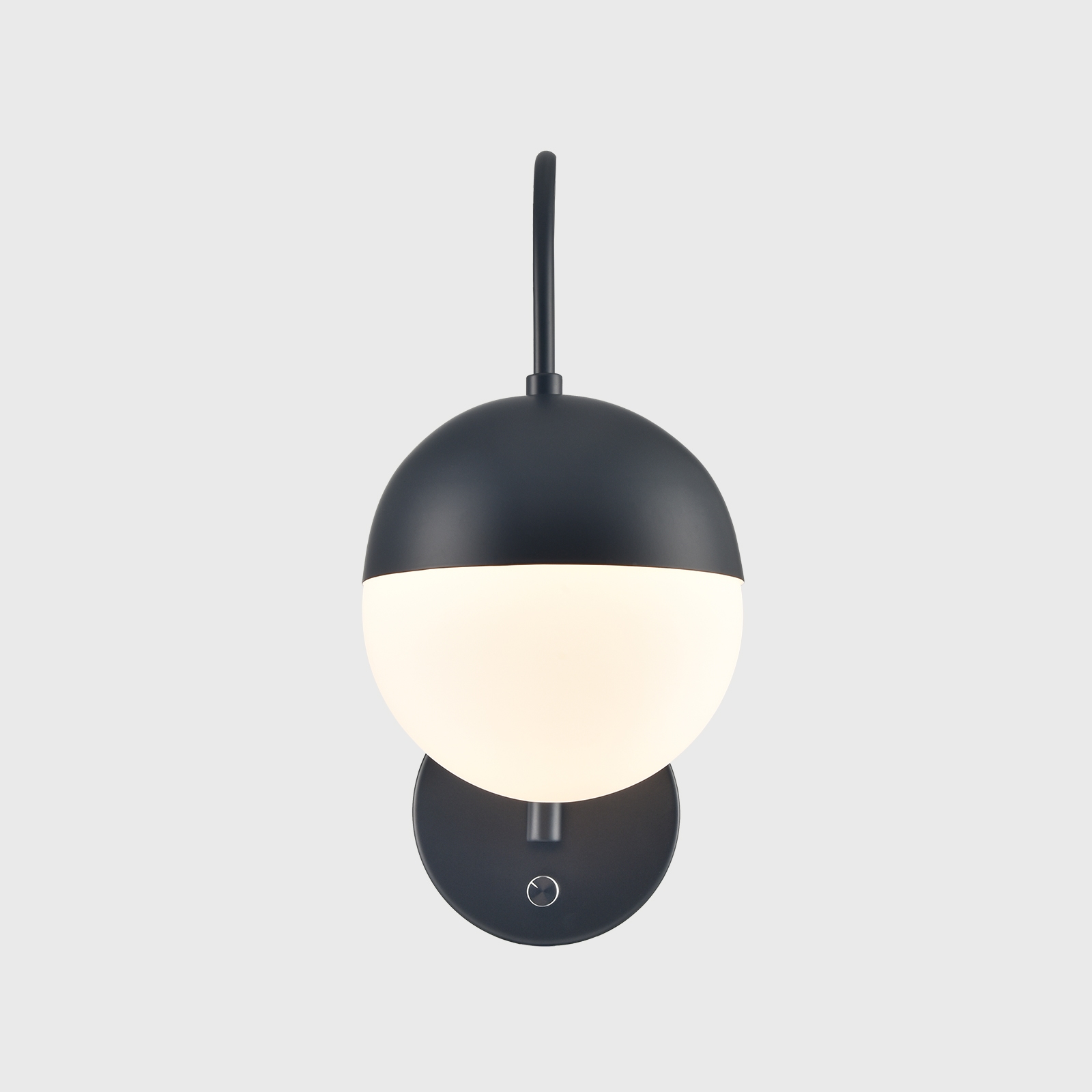 Modern Black Wall Lamp Plug in Wall Light Globe Wall Sconce