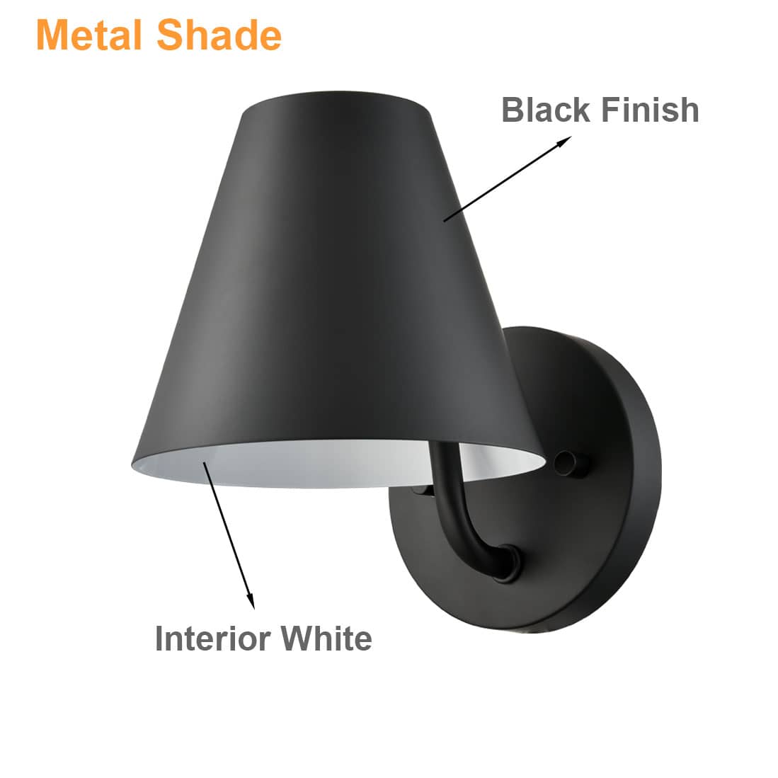 Industrial Wall Light for Bedroom Black Wall Sconce 