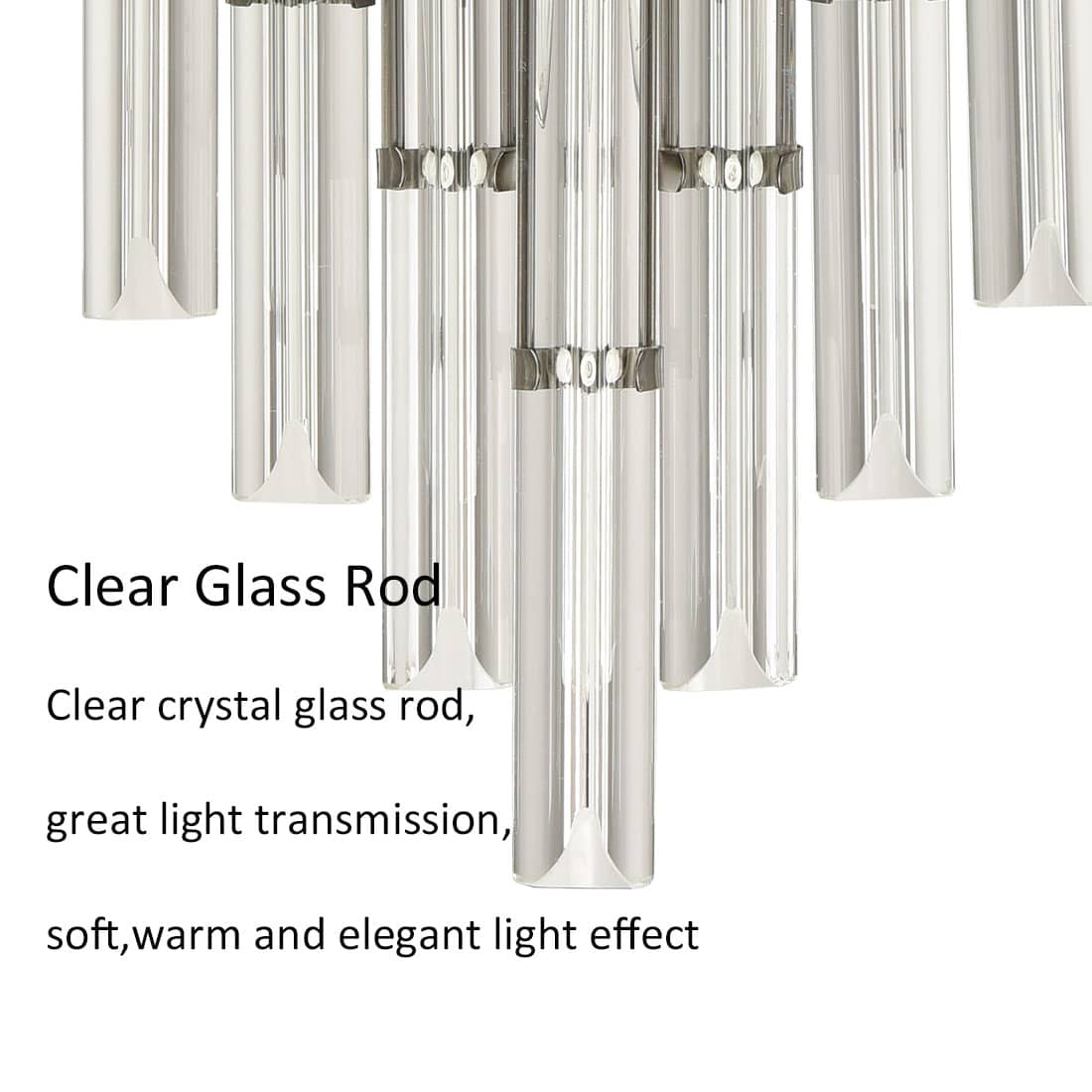 Crystal Wall Sconce Lighting for Bathroom in Black Finish