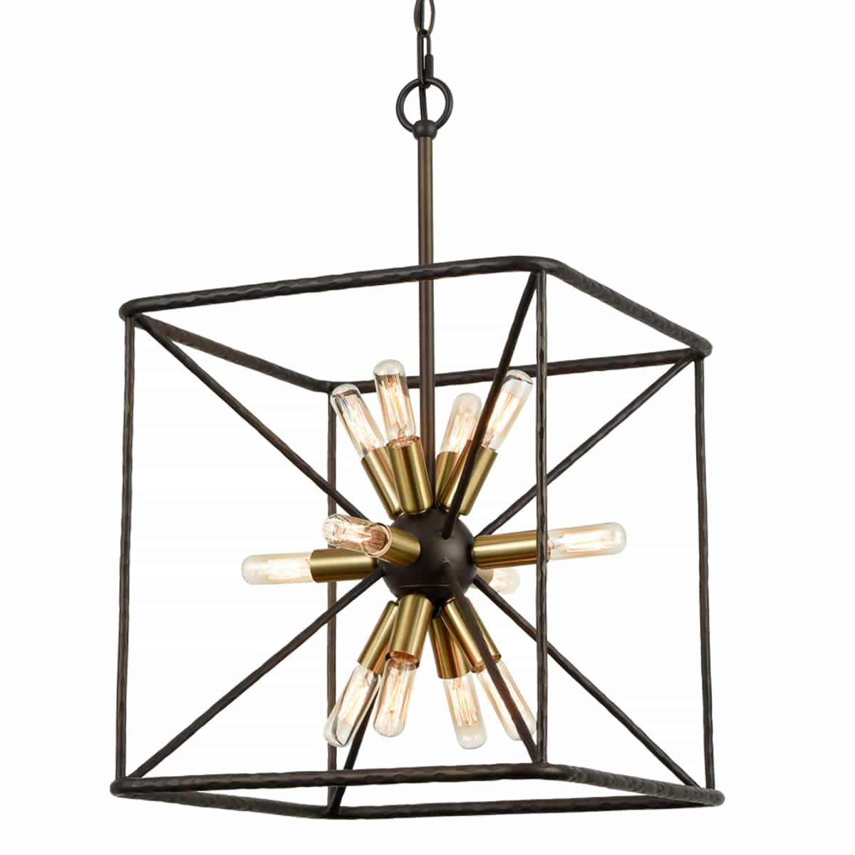 Modern Chandelier 12-Light Cube Pendant Light Kitchen Chandelier Light