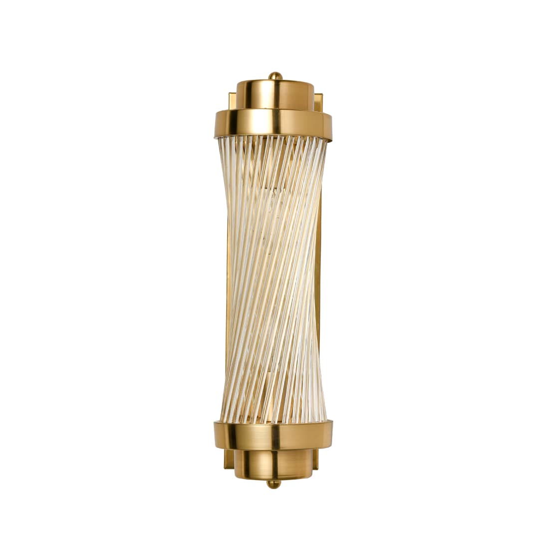 Modern Brass Wall Sconce 2-Light Bathroom Vanity Light