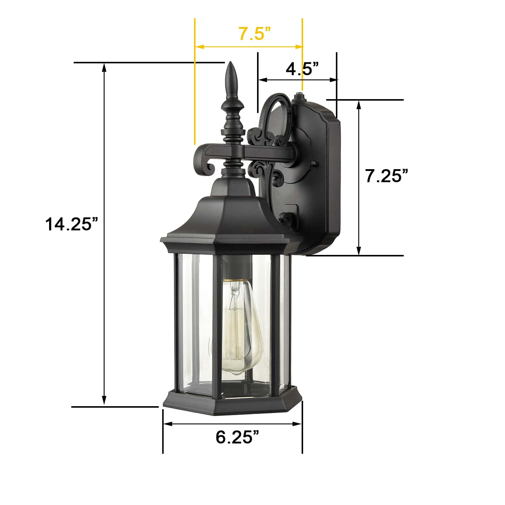 Industrial Outdoor Dusk to Dawn Wall Lights with Sensor