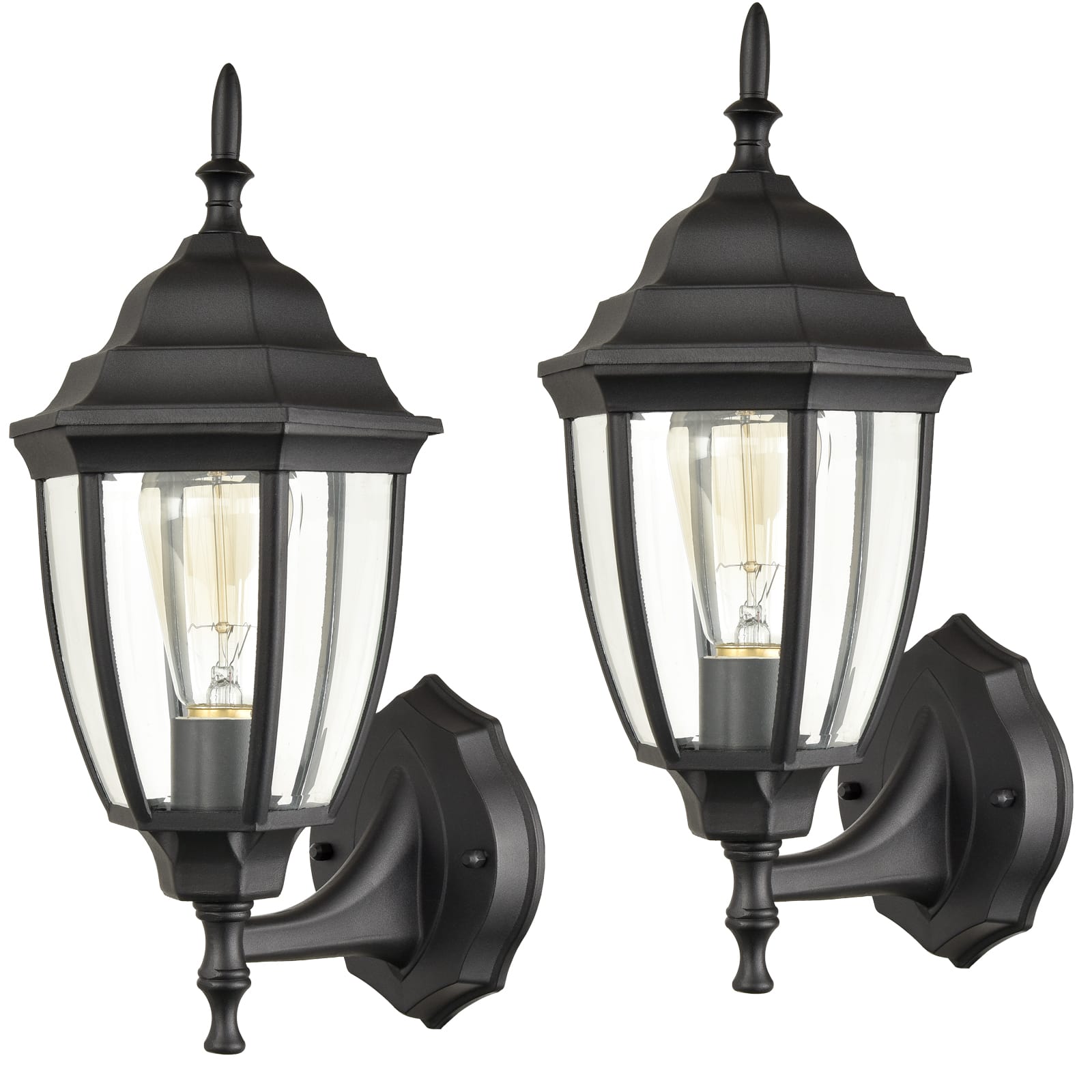 Industrial 1-Light Outdoor Wall Sconces Porch Light Set of Two