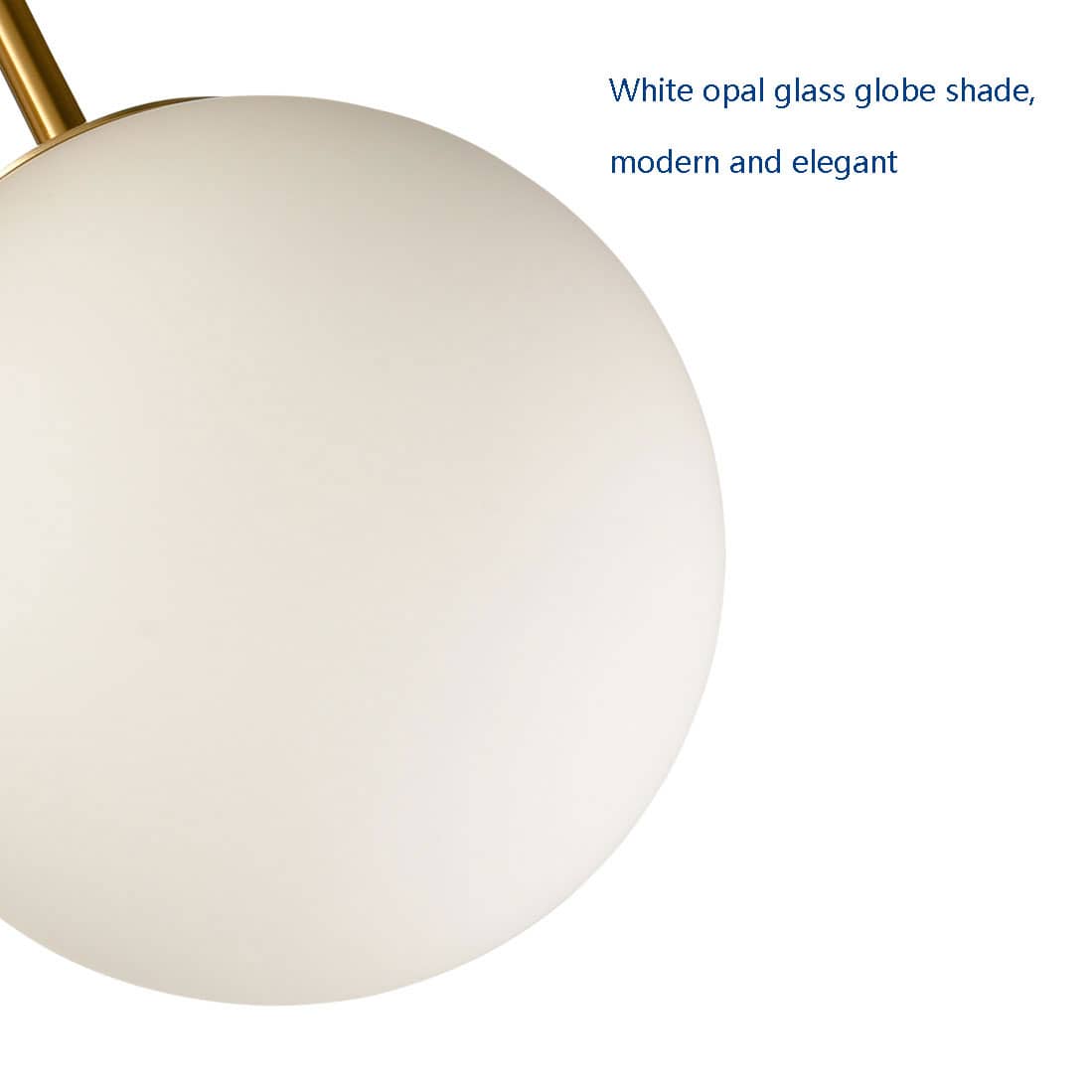 White Globe Sputnik Chandelier - 3 Light