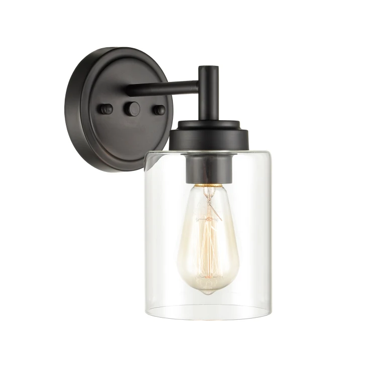 1light Black Modern Bathroom Vanity Wall Sconce Claxy