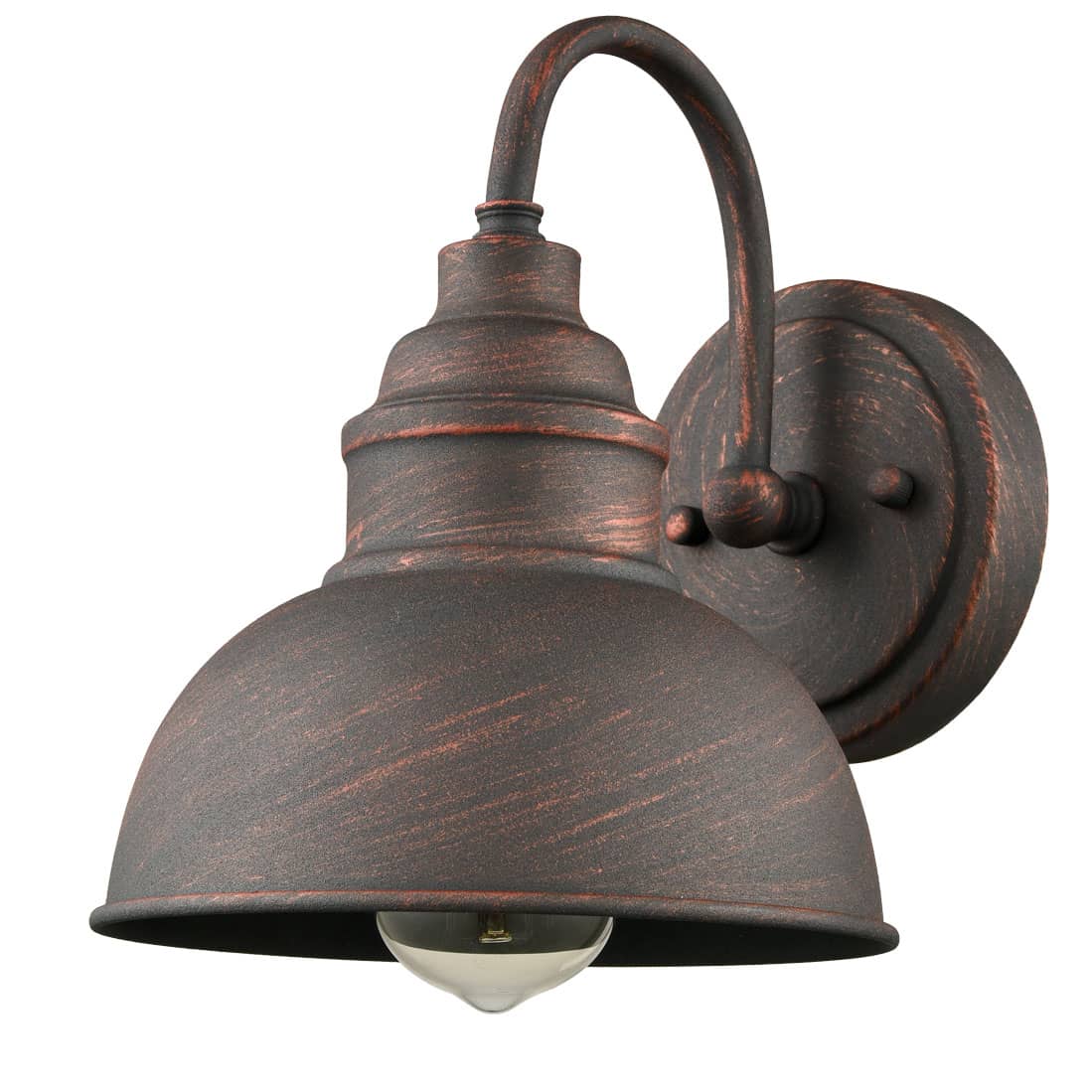 2-Pack Farmhouse Indoor/Outdoor Wall Sconce Metal Barn Light