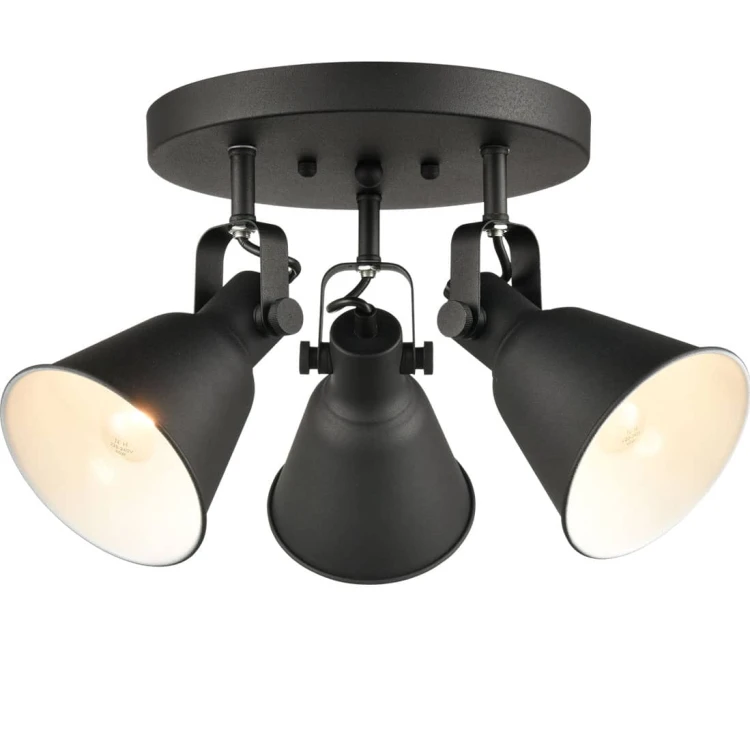 Matte Black Metal MultiDirectional Ceiling Lights Claxy