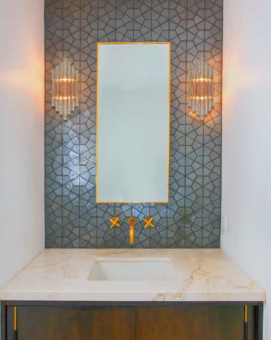Gold Crystal Wall Sconce Bathroom Modern Lights