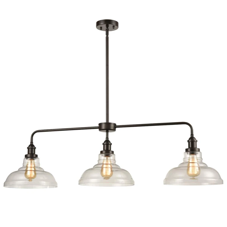 Bronze Kitchen Island Pendant Lighting - 3 Lights | Claxy