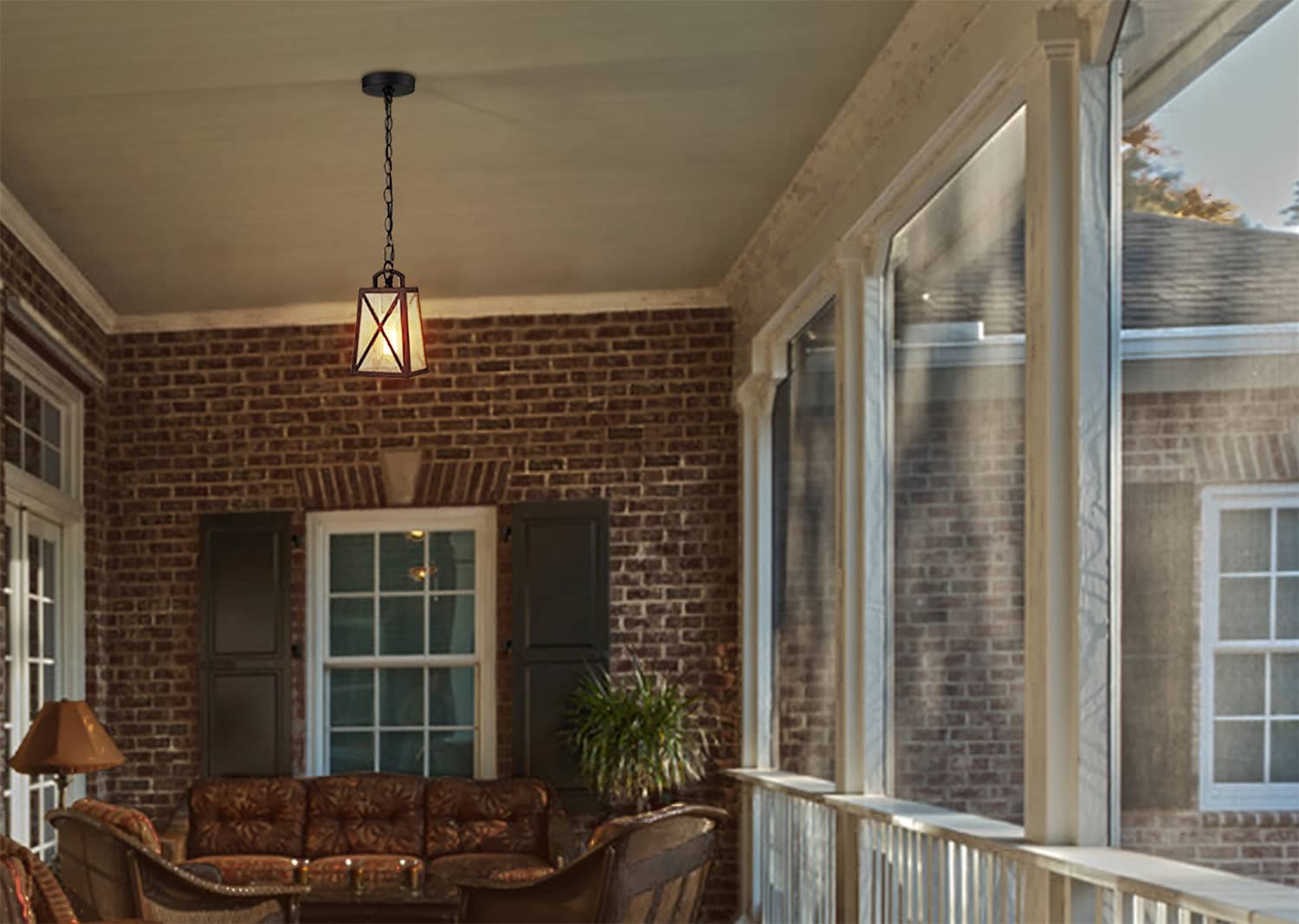 Modern Outdoor Pendant Light Fixture for Front Porch