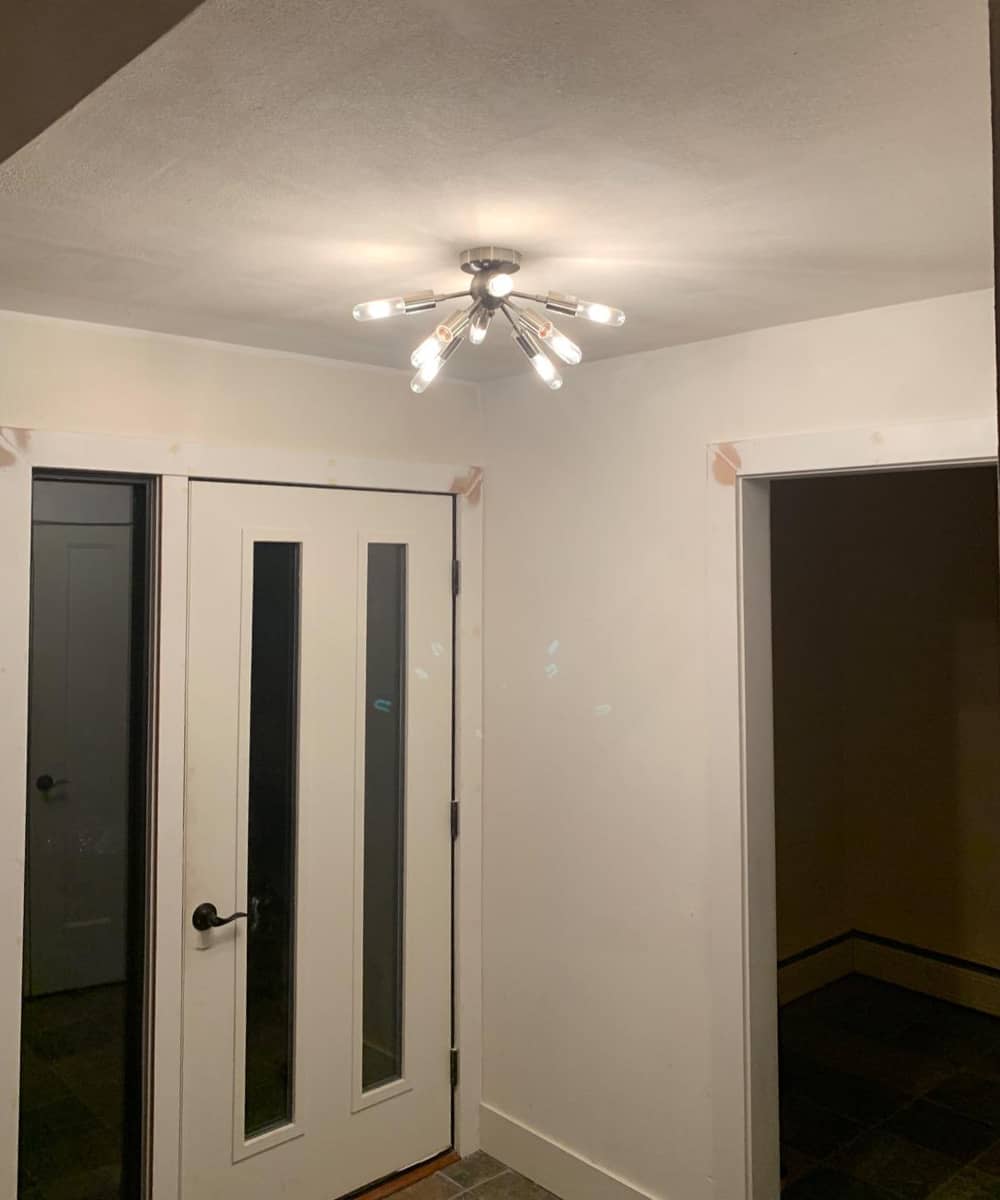 Modern Sputnik Ceiling Light 8-light Brushed Nickel Fixture