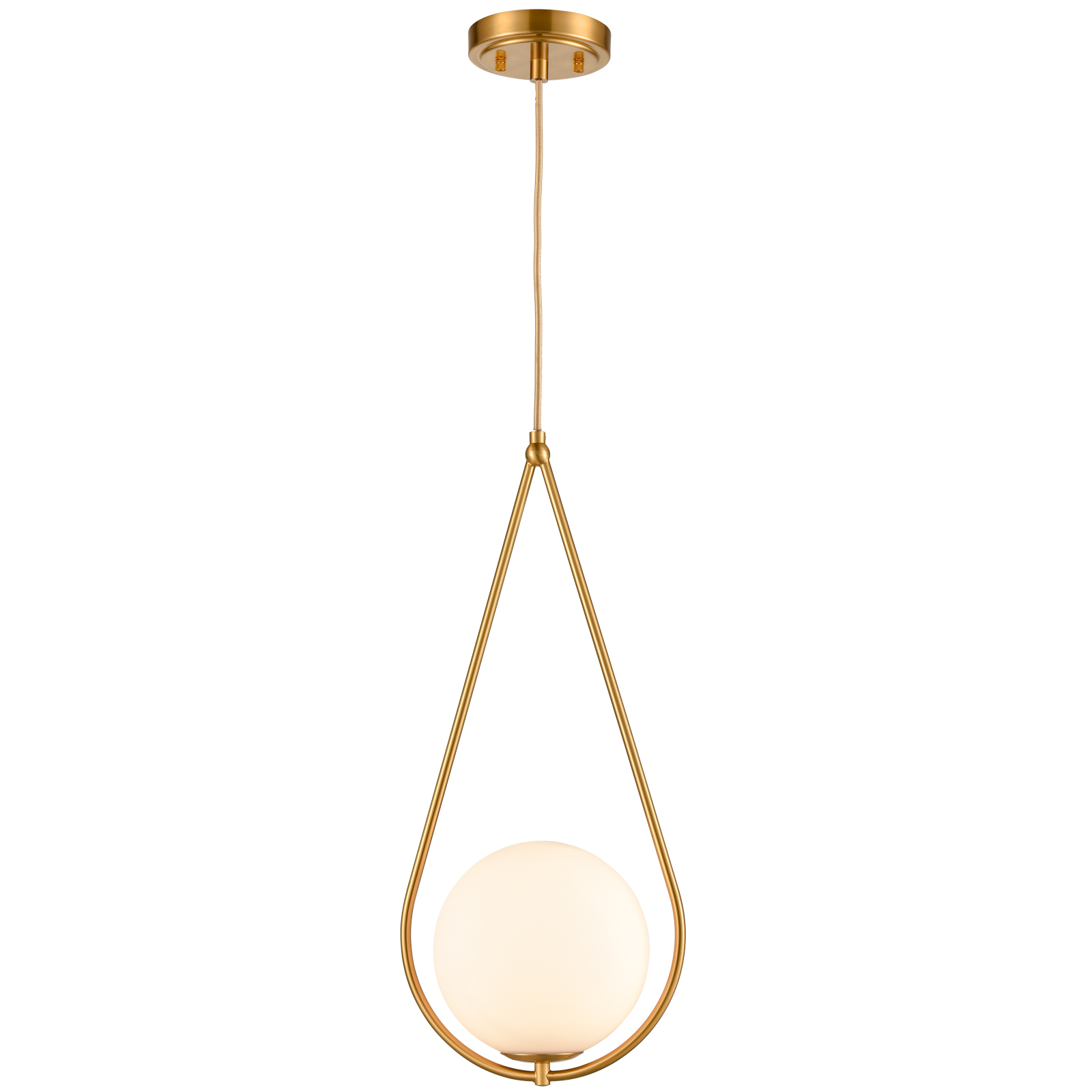 Single Globe Pendant Light Gold