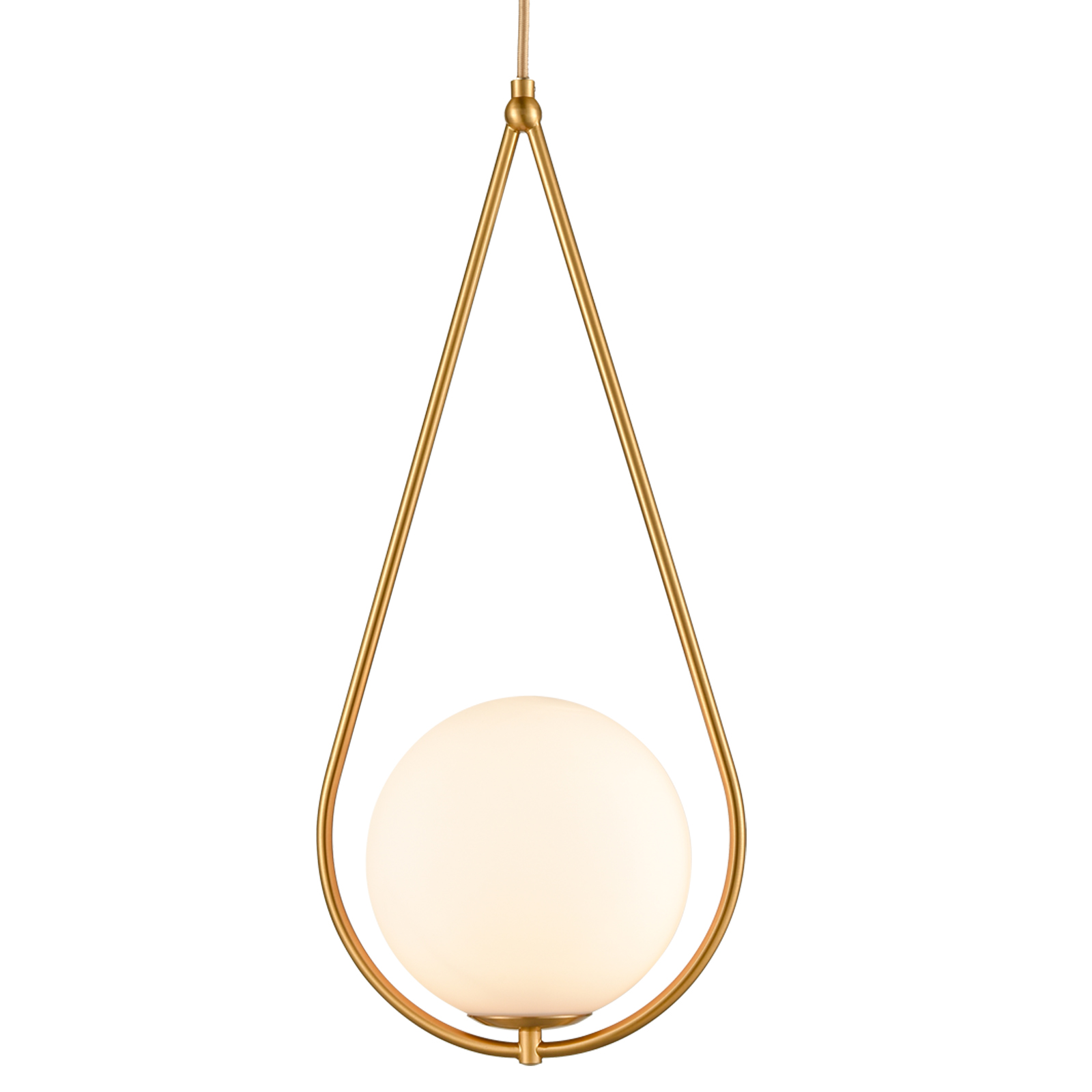 Single Globe Pendant Light Gold
