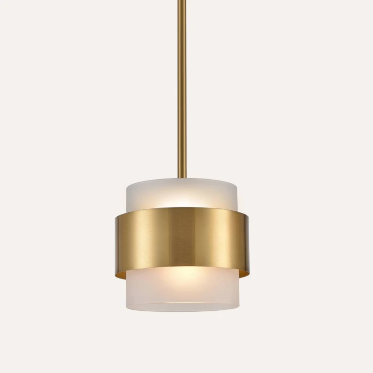 OIYIO Modern Brass Gold Glass Pendant Light For Kitchen Island Lighting Globe Vintage Hanging Lights Fixture Over Sink