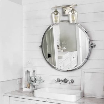 Modern Bathroom Wall Sconces Vanity Light Brushed Nickel