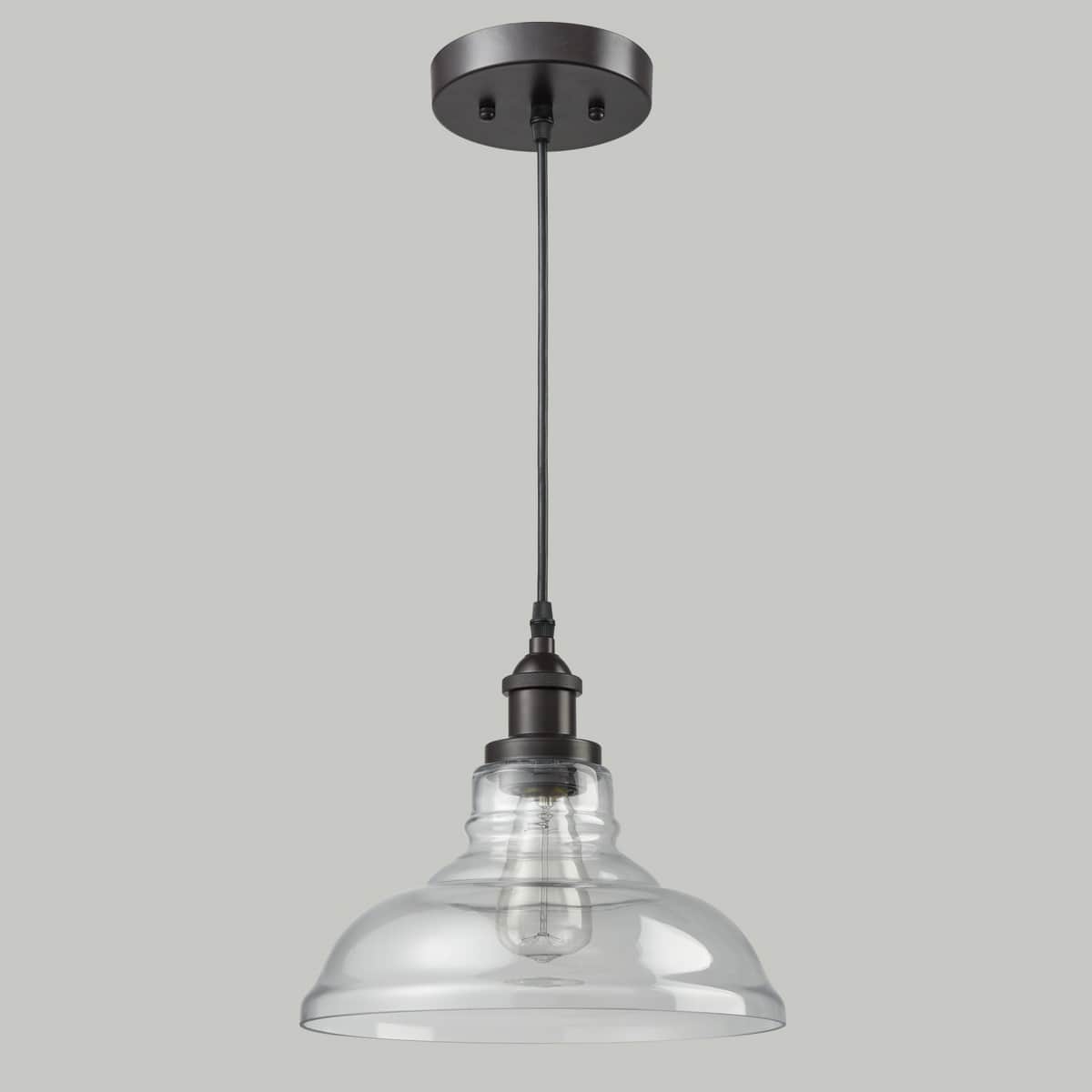 Glass Oil Rubbed Bronze Industrial Kitchen Island Pendant Lighting