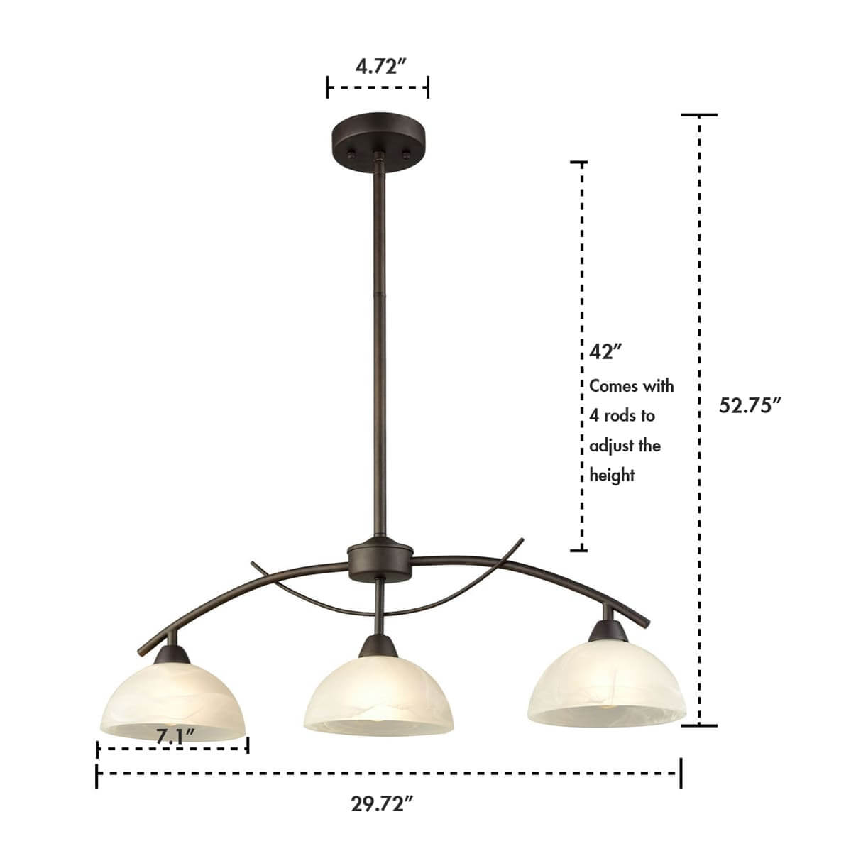 Retro Kitchen Pendant Lighting Industrial Small Hanging Light With