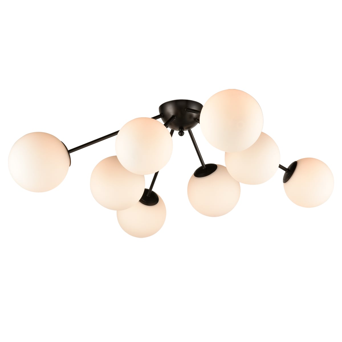 Hand Painted Brushed Oil Rubbed Bronze Ceiling Light Sputnik