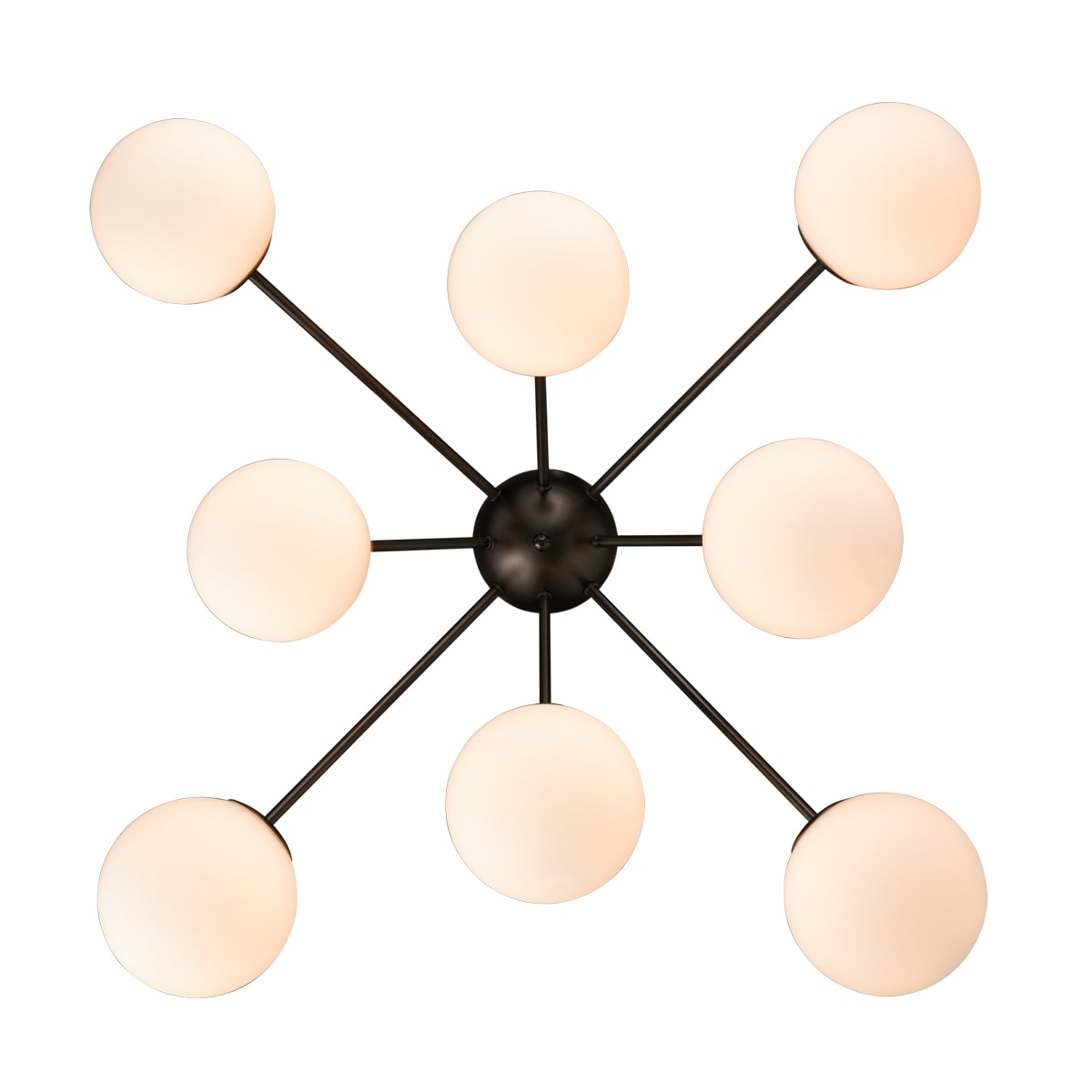 Hand Painted Brushed Oil Rubbed Bronze Ceiling Light Sputnik