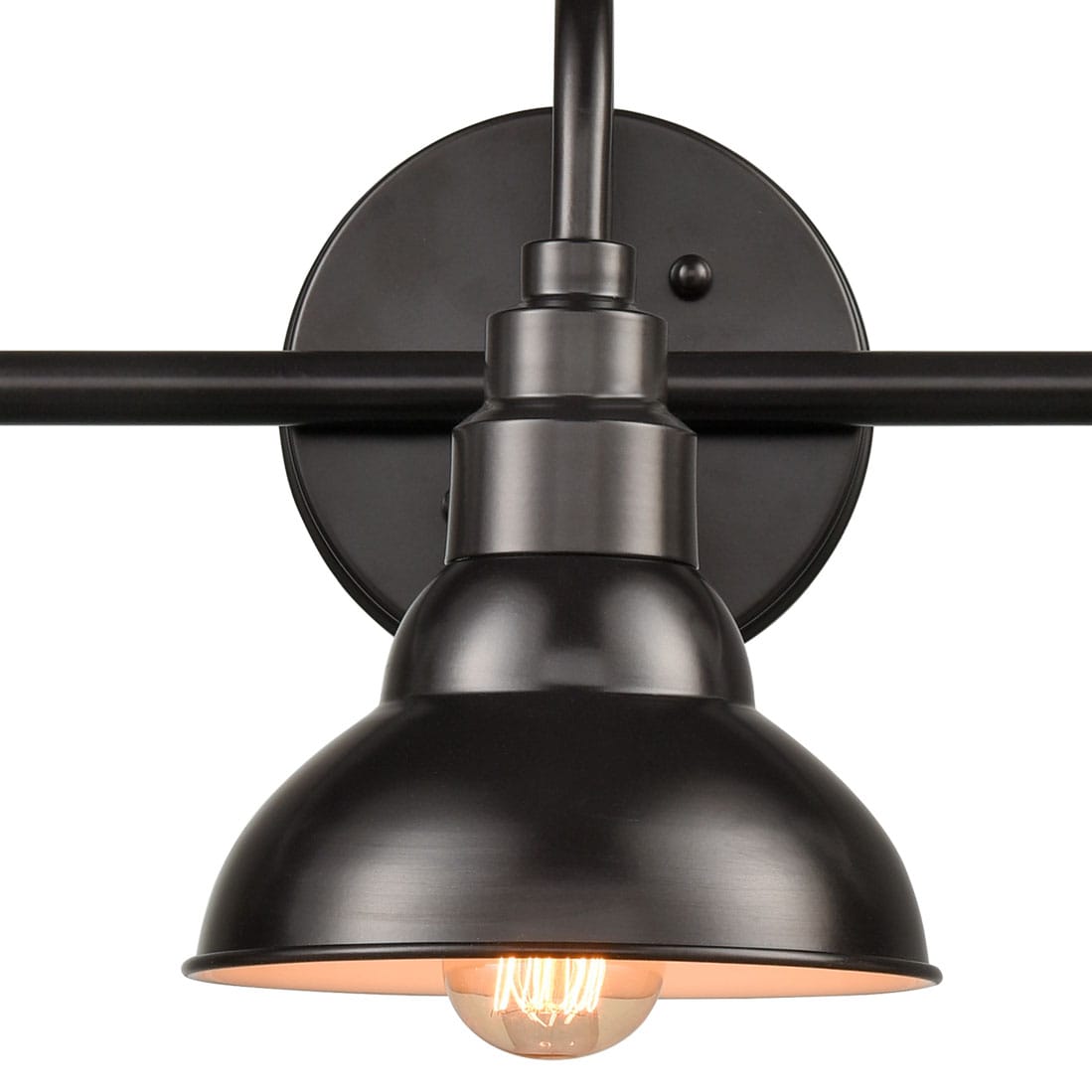 Oilrubbed Bronze Barn Farmhouse Bath Vanity Wall Sconce 3 Lights Claxy