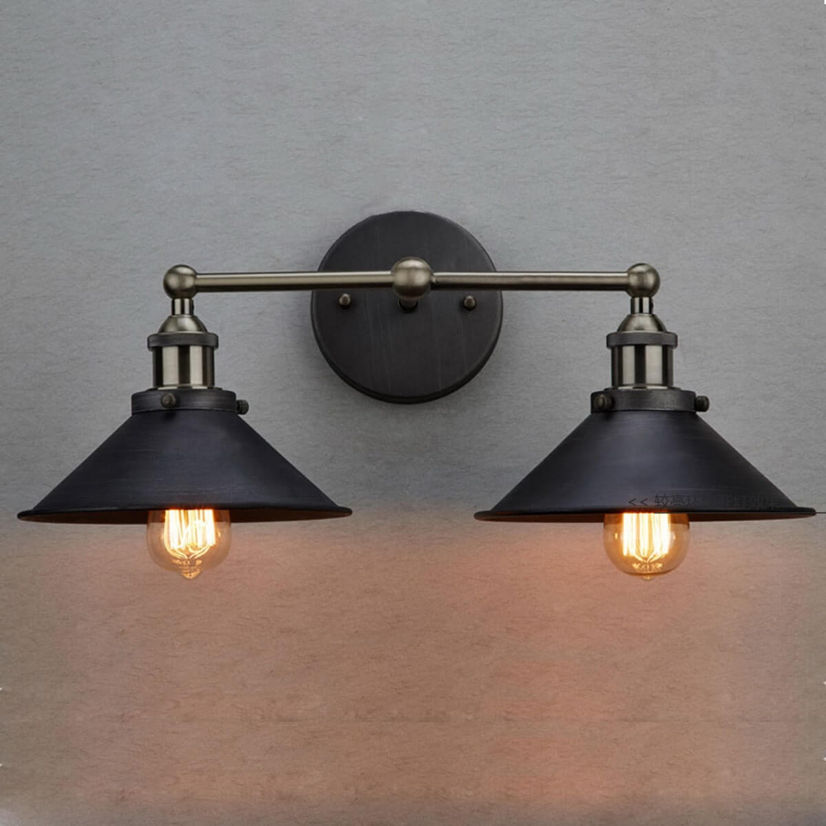 Free Shipping Antique Semi.. Industrial Oil Rubbed Bronze Wall Sconce Lighting 