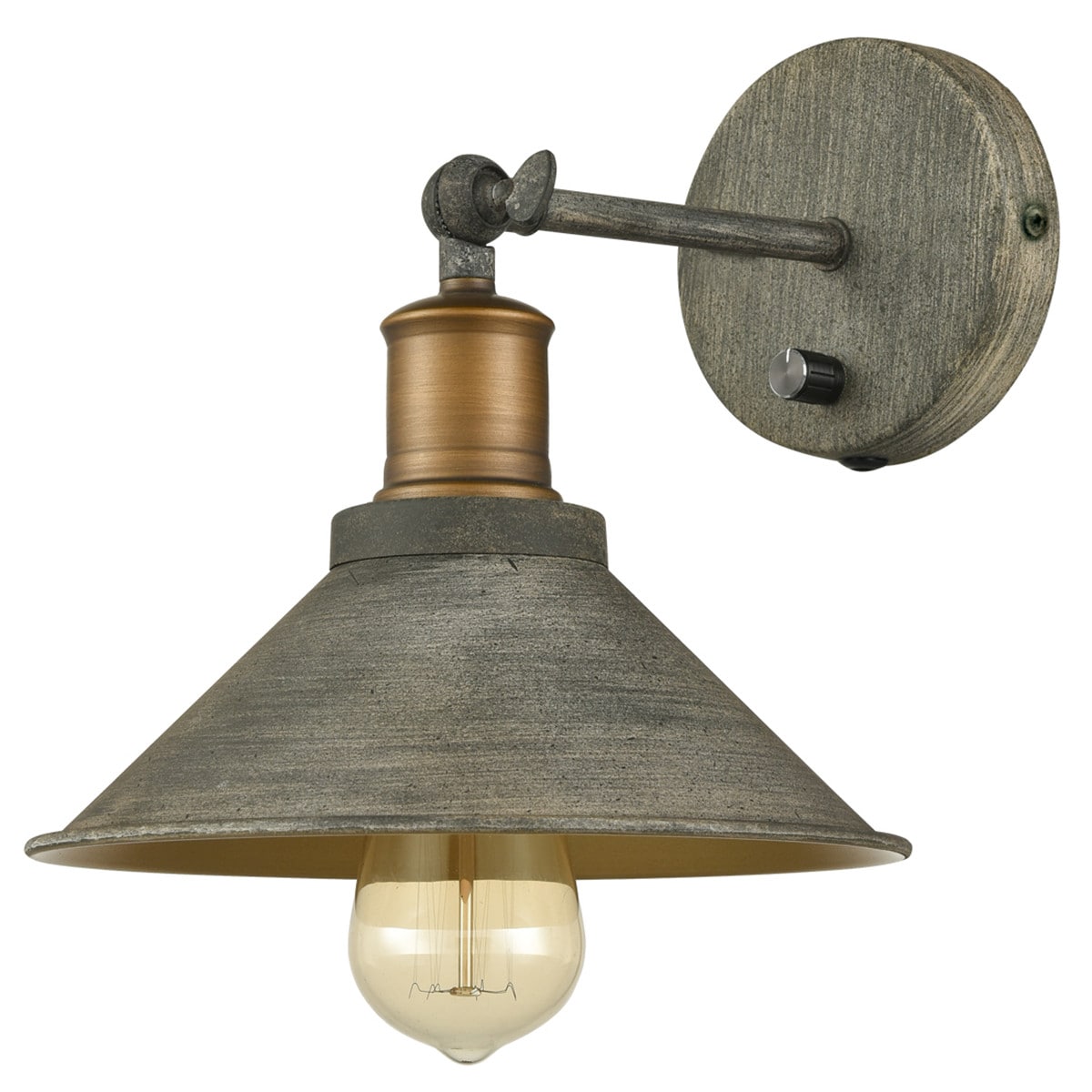 Hardwired Industrial Swing Arm Plugin Wall Lights Claxy