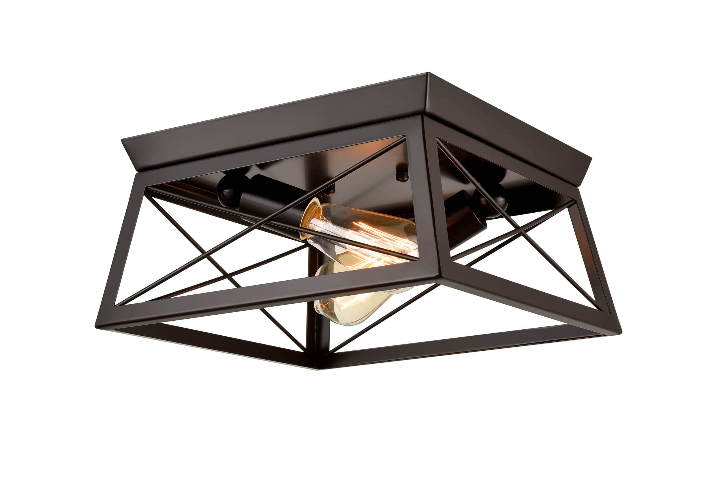 Bronze Flush Mount Led Ceiling Light Shelly Lighting