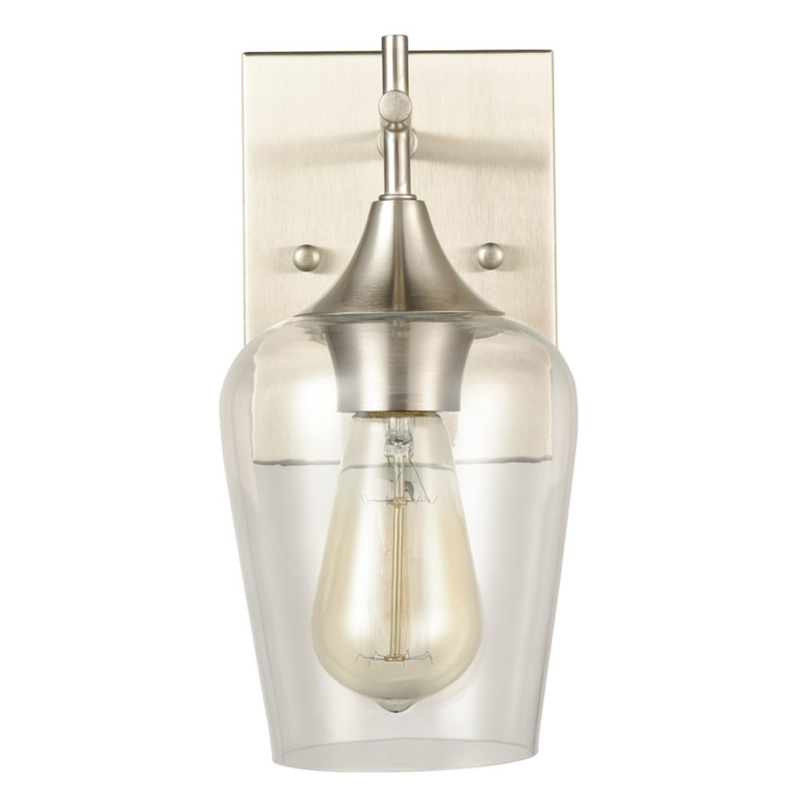 Brushed Nickel Modern Bathroom Wall Sconces Claxy