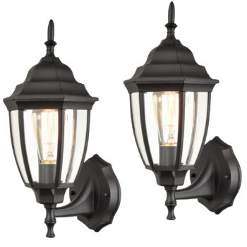 Industrial 1-Light Outdoor Wall Sconces Porch Light Set of Two