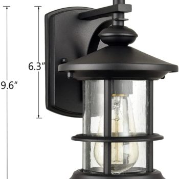 Seeded Glass Shade Lantern Outdoor, Menards Lamp Shades Glass