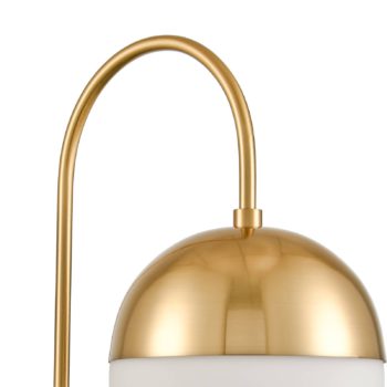 Modern Gold Wall Lamp Brass Finished Plug in Glass Wall Light