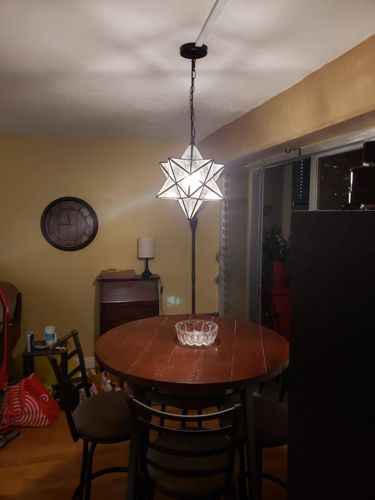 Seeded Glass Moravian Star Pendant Light (16 inch) Claxy