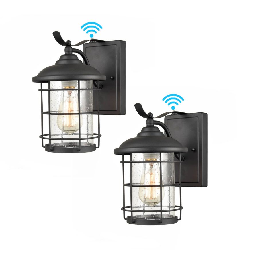 Dusk to Dawn Outdoor Lights Wall Mount Sconce 2-Pack