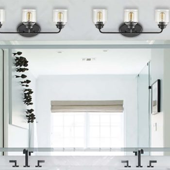 Glass Wall Sconce 3-Light Wall Lighting vanity lighting fixtures