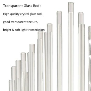 Mid-Century Elegant Glass Rod Wall Sconces Lighting Set of 2