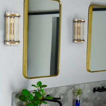 Modern Crystal Wall Sconces Brass Gold Wall Lights Fixture