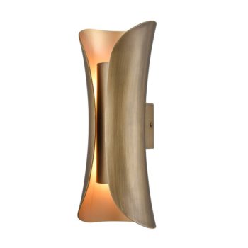 Modern Brass Wall Sconce 2 Light Bath Light Fixture
