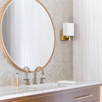 2-Pack Brass Wall Sconce Modern Bathroom Vanity Light