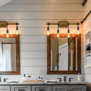 Farmhouse Bathroom Wall Light Over, Bathroom Lights In Mirror
